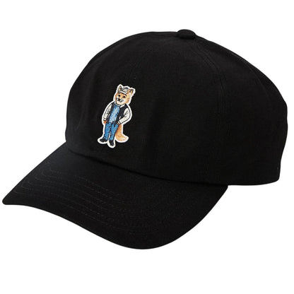 Black - Front - Maison Kitsuné Mens Cotton Baseball Cap