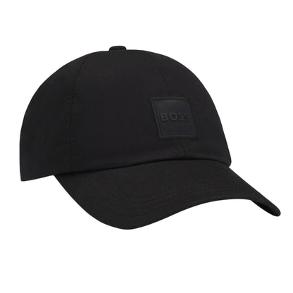 Black - Side - Boss Mens Cotton Baseball Cap