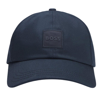Blue - Front - Boss Mens Cotton Baseball Cap