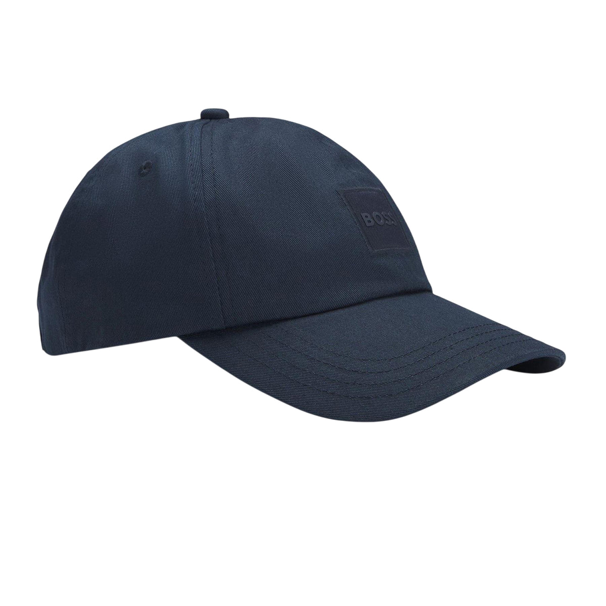 Blue - Side - Boss Mens Cotton Baseball Cap