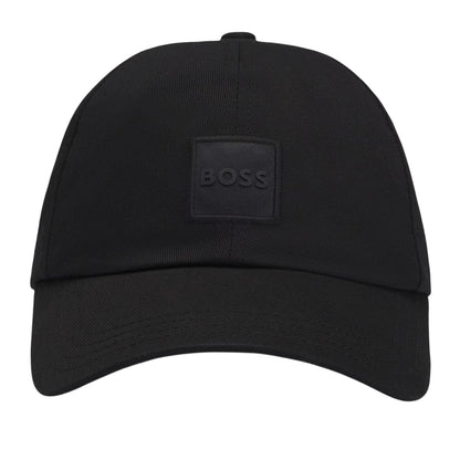 Black - Front - Boss Mens Cotton Baseball Cap