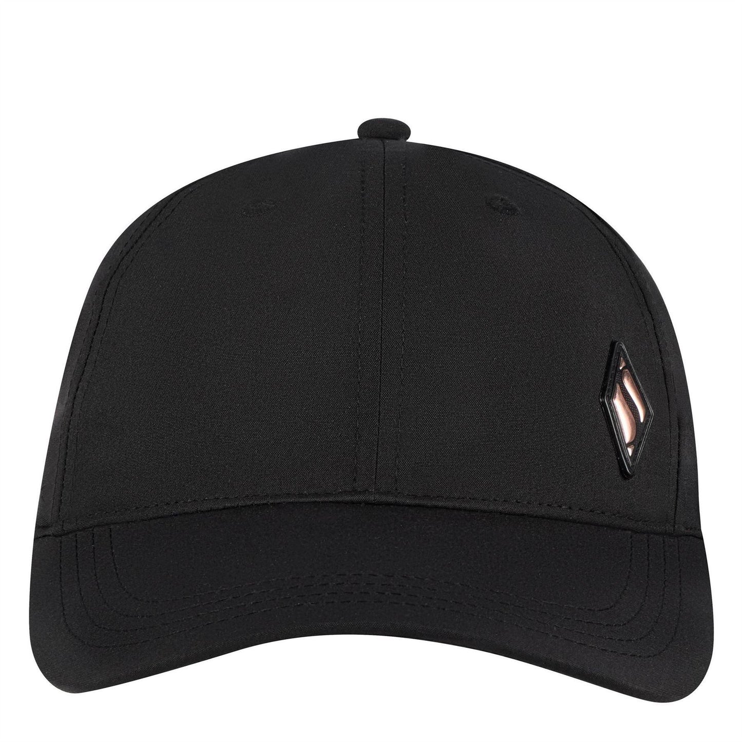 Black - Front - Skechers Unisex Adult Logo Baseball Cap