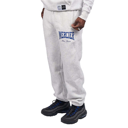 Grey Marl - Front - Mercier Mens Kansas Relax Jogging Bottoms