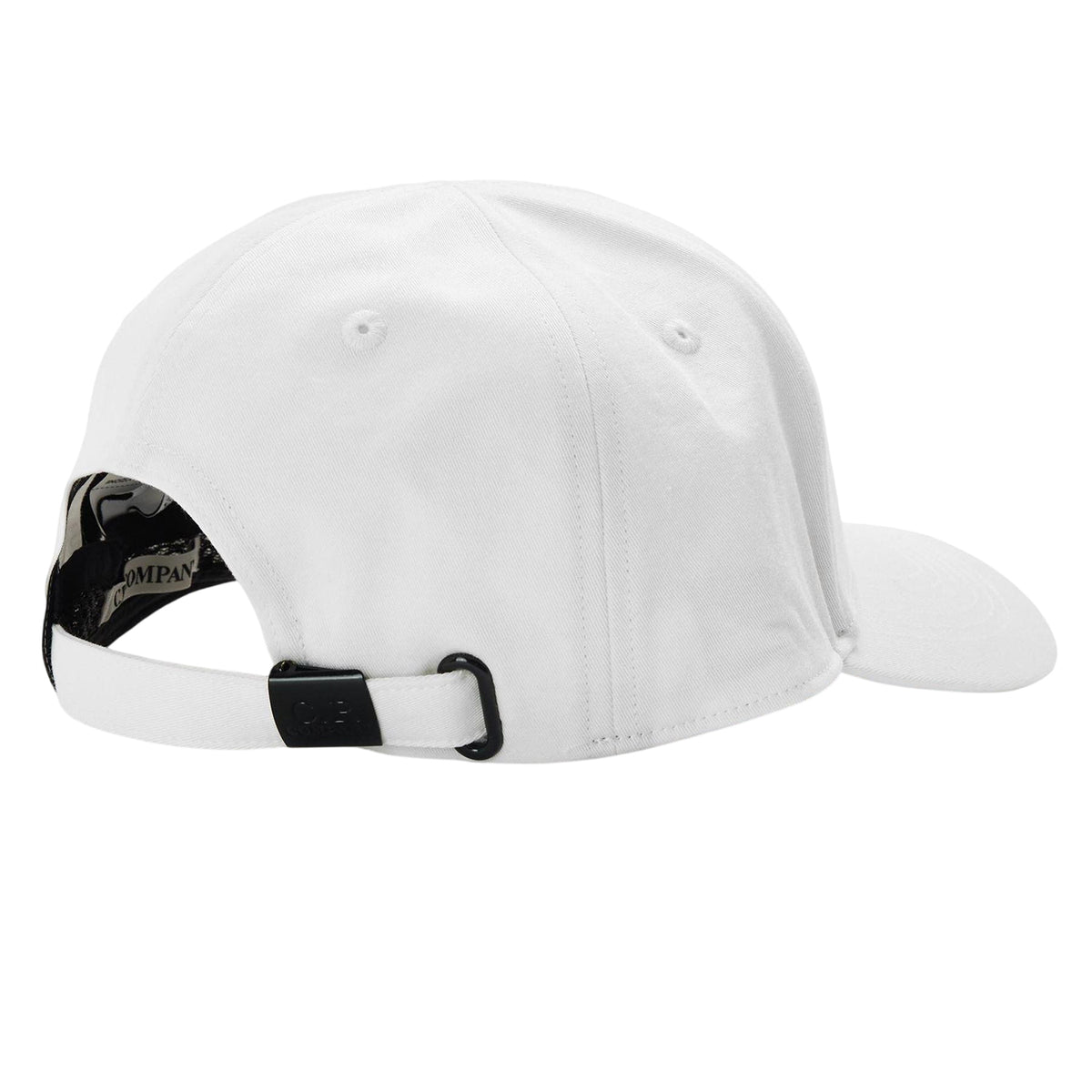 White - Back - C.P. Company Mens Embroidered Logo Baseball Cap