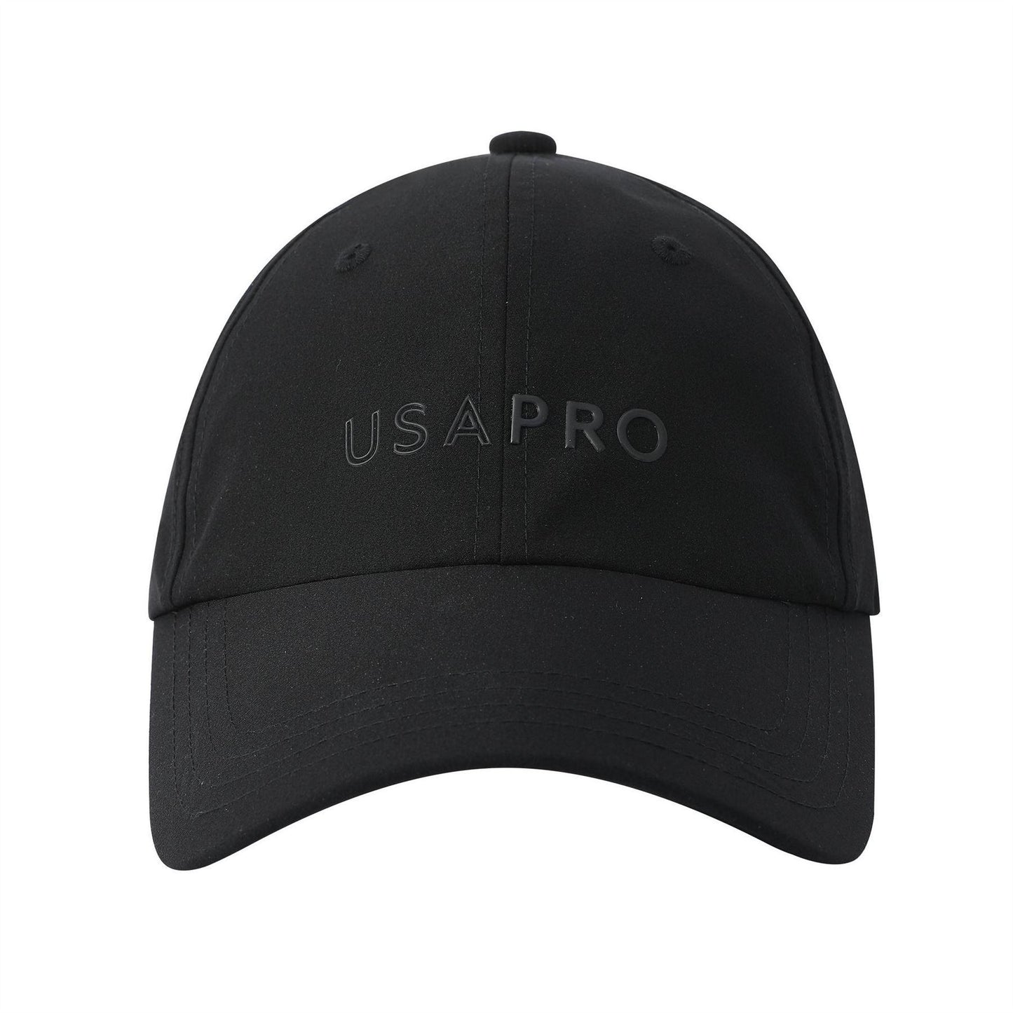 Black - Front - USA Pro Logo Baseball Cap