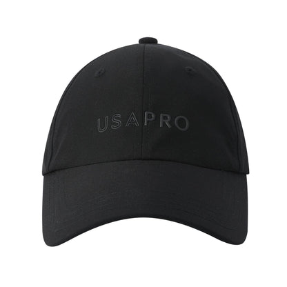 Black - Front - USA Pro Logo Baseball Cap