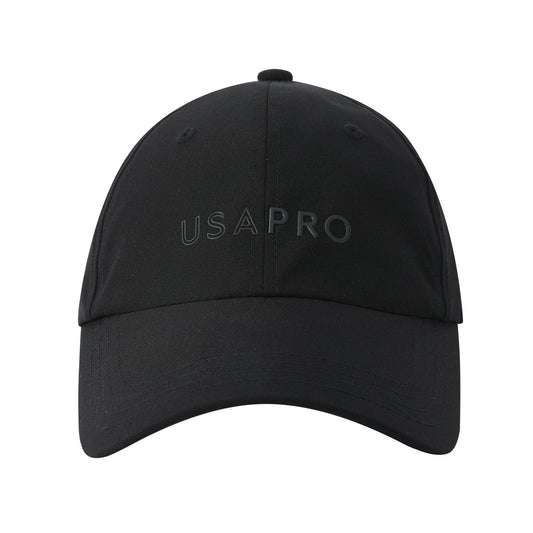 Black - Front - USA Pro Logo Baseball Cap
