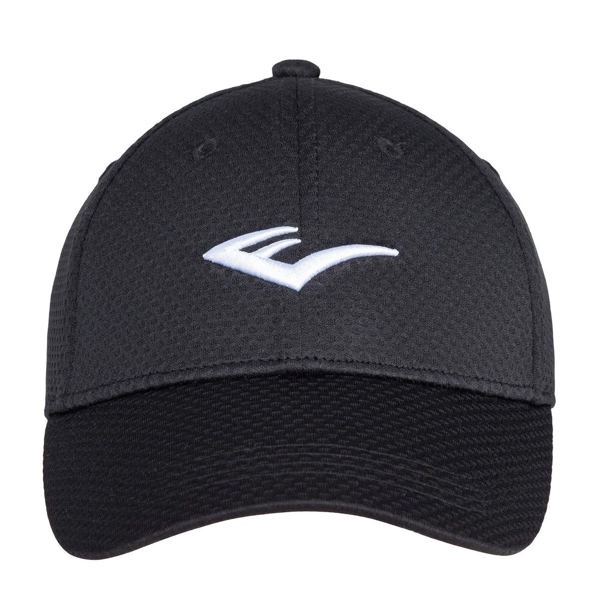 Black - Front - Everlast Unisex Adult Embroidered Logo Mesh Cap