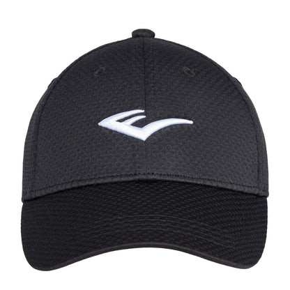 Black - Front - Everlast Unisex Adult Embroidered Logo Mesh Cap