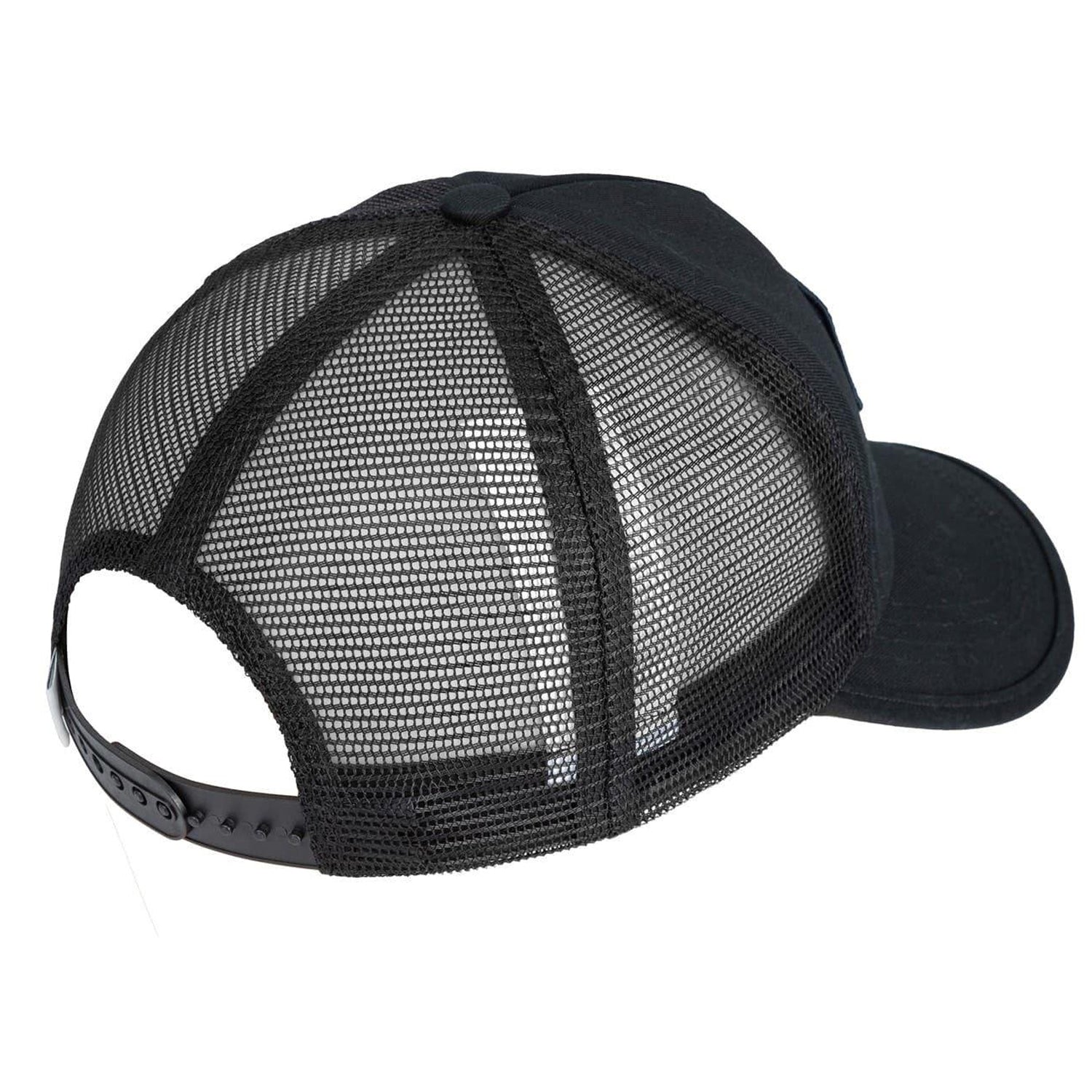 Black - Back - SoulCal Mens Embroidered Patch Trucker Cap