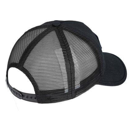 Black - Back - SoulCal Mens Embroidered Patch Trucker Cap