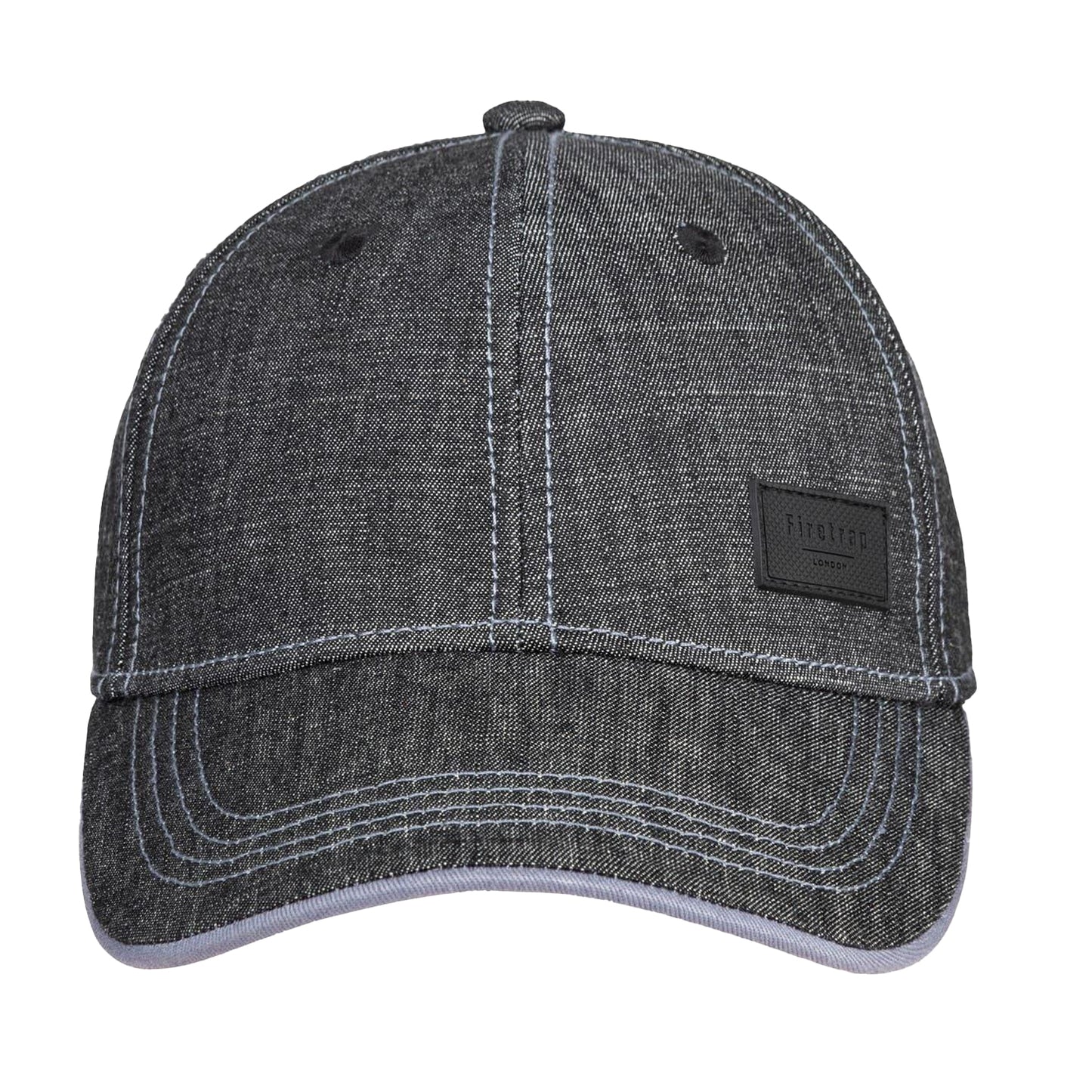 Dark Denim - Front - Firetrap Mens Canvasas Logo Baseball Cap