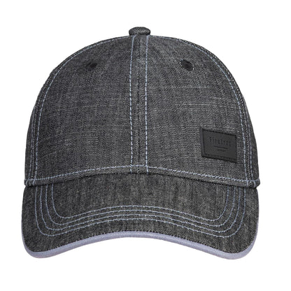 Dark Denim - Front - Firetrap Mens Canvasas Logo Baseball Cap