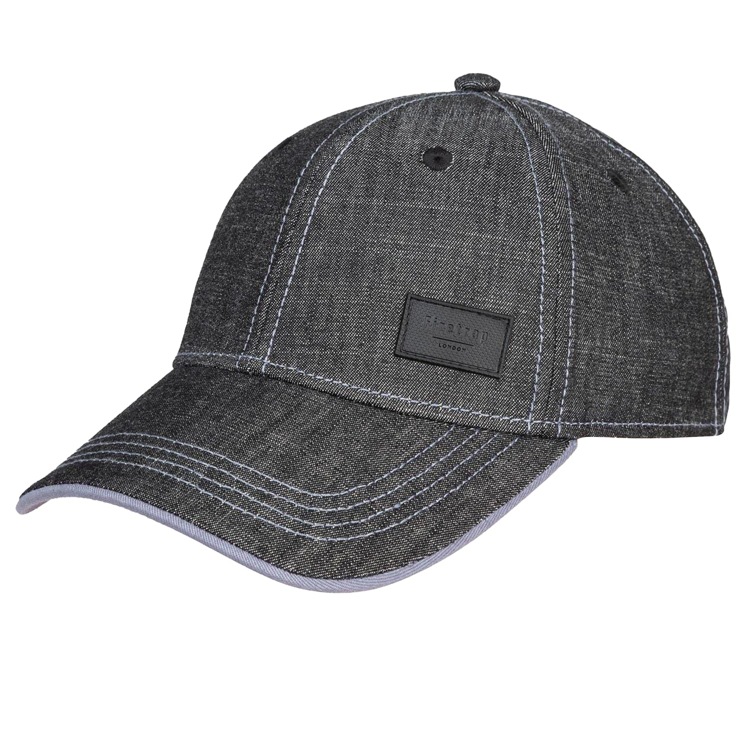Dark Denim - Side - Firetrap Mens Canvasas Logo Baseball Cap