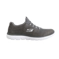 Charcoal - Side - Skechers Womens-Ladies Summits Itz Bazik Trainers