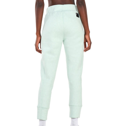 Green - Back - Adidas Womens-Ladies Mission Victory High Waist Slim Jogging Bottoms