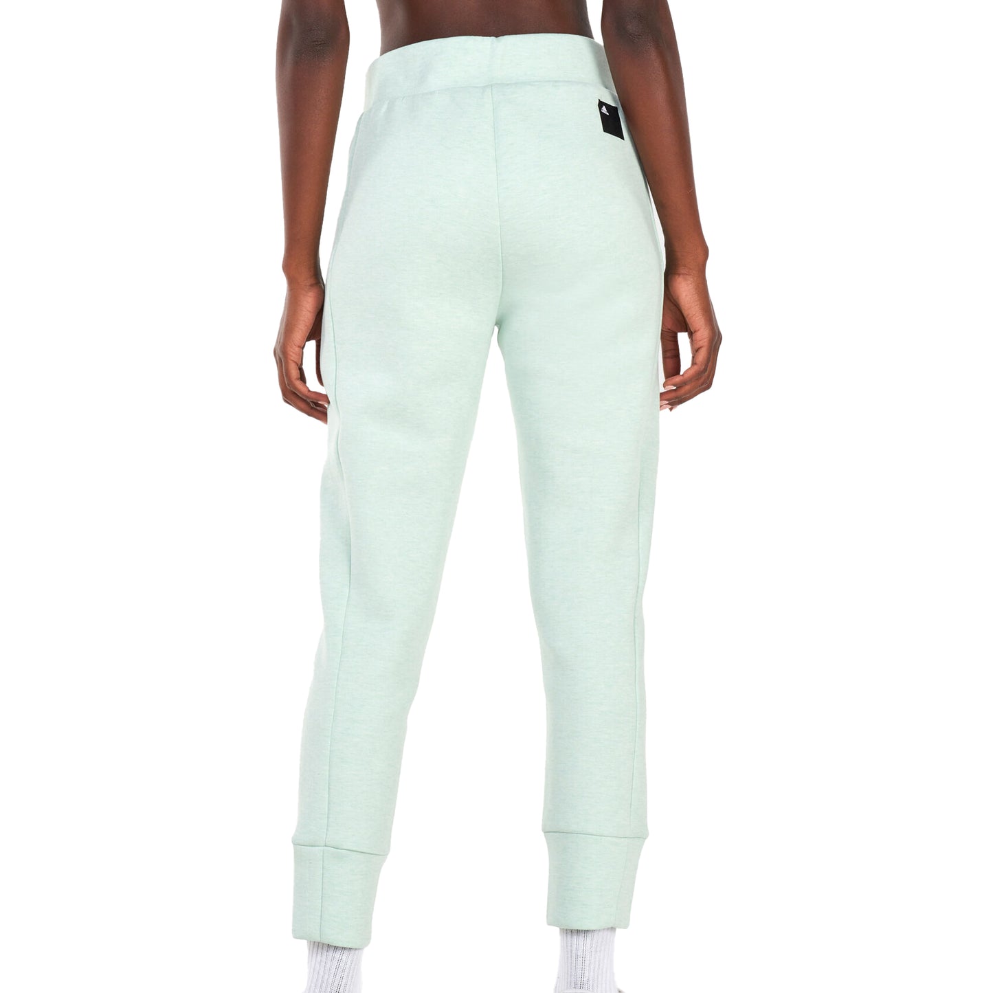 Green - Back - Adidas Womens-Ladies Mission Victory High Waist Slim Jogging Bottoms