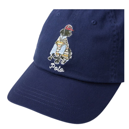 Navy - Side - Ralph Lauren Dog Baseball Cap