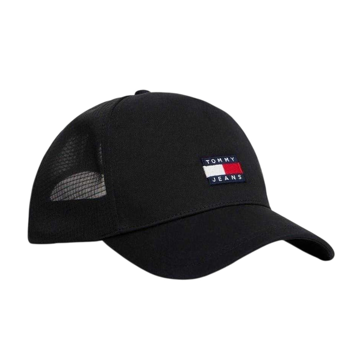 Black - Front - Tommy Jeans Logo Adjustable Trucker Cap