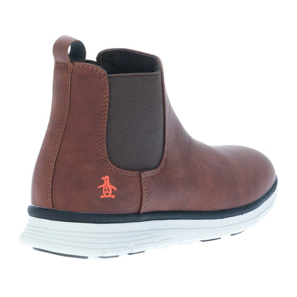Tan - Back - Original Penguin Childrens-Kids Nico Ankle Boots