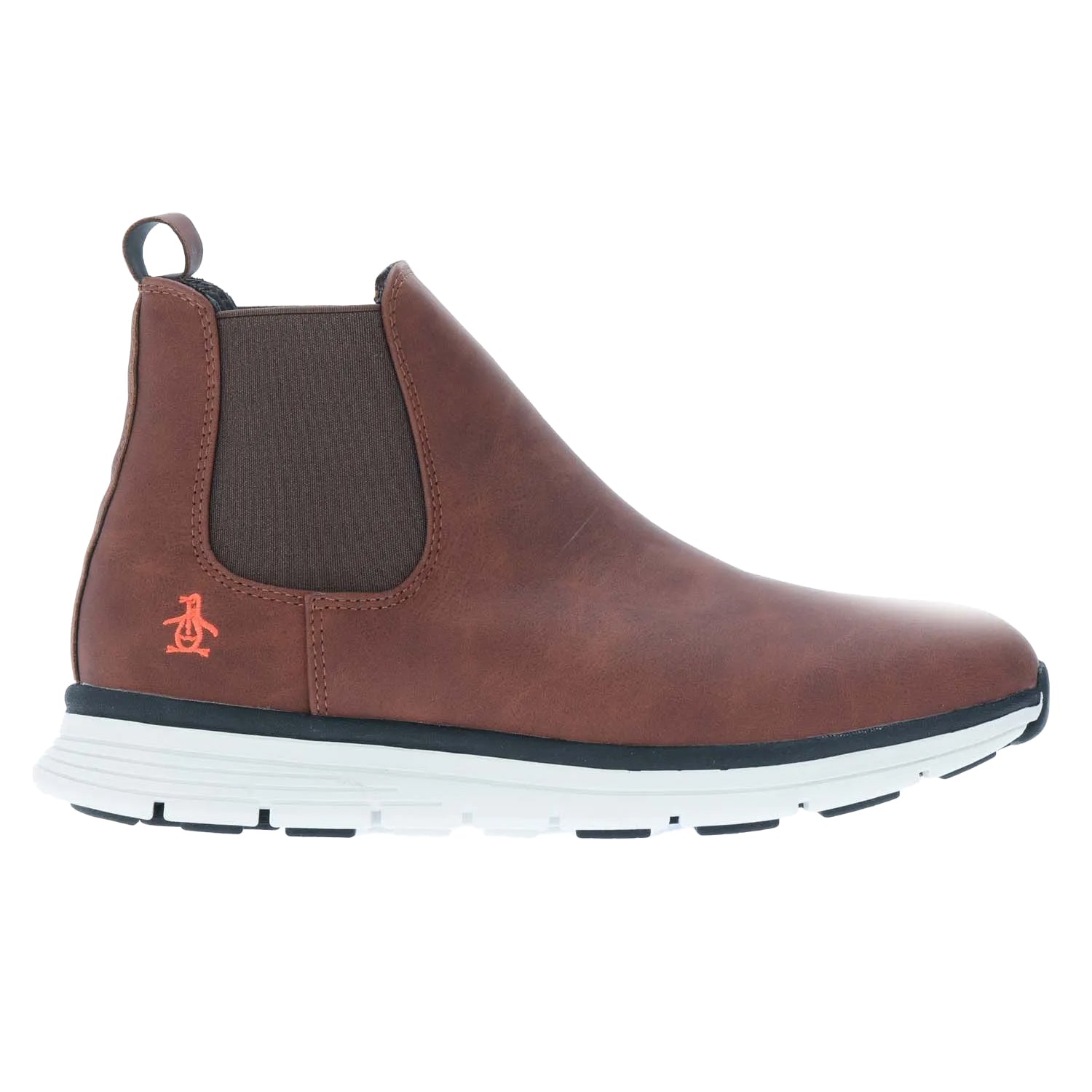 Tan - Side - Original Penguin Childrens-Kids Nico Ankle Boots