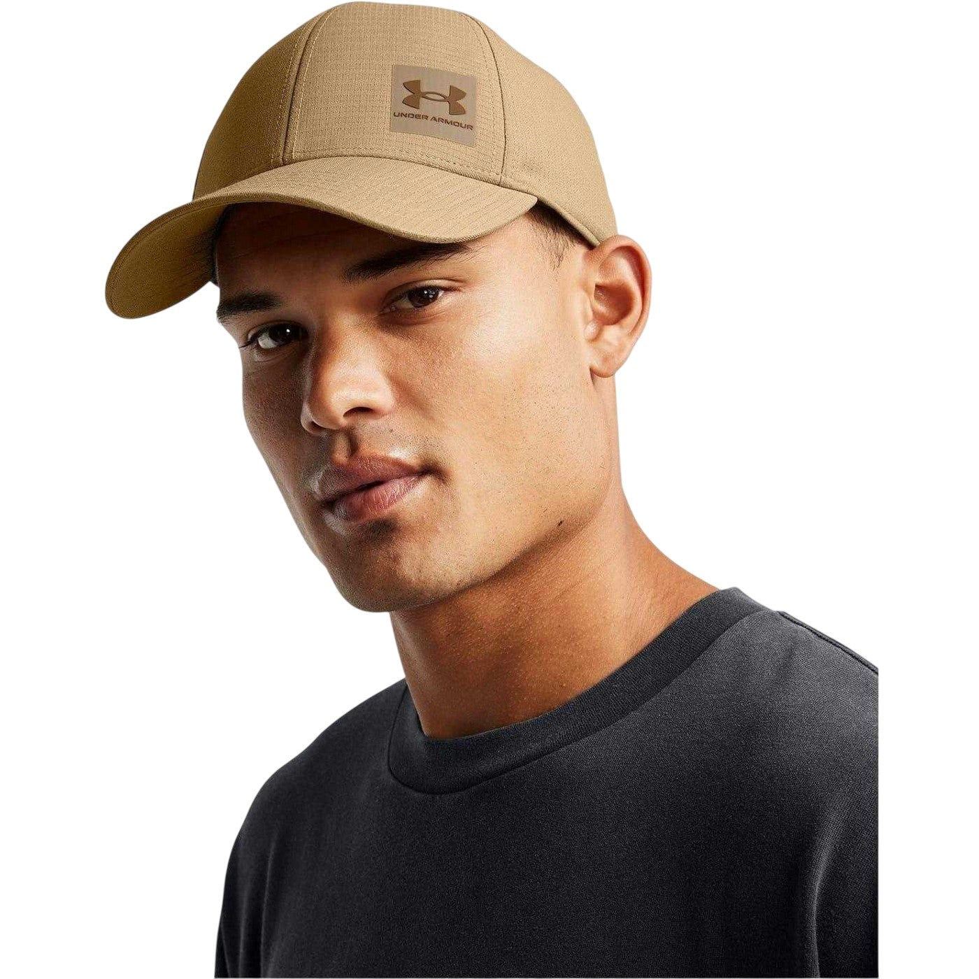 Brown - Side - Under Armour Mens ArmourVent Baseball Cap
