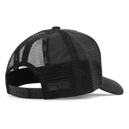Black - Back - Societe Noir Unisex Adult Box Trucker Cap