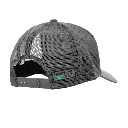 Black-Grey - Back - Societe Noir Unisex Adult Box Trucker Cap