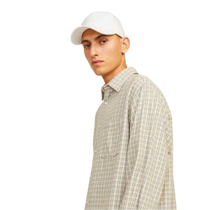 Cloud Dancer - Pack Shot - Jack And Jones Mens Embossed Logo Dad Hat
