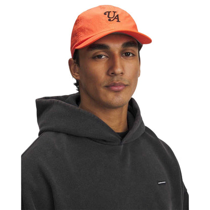 Orange - Side - Under Armour Mens Lightweight Baseball Cap