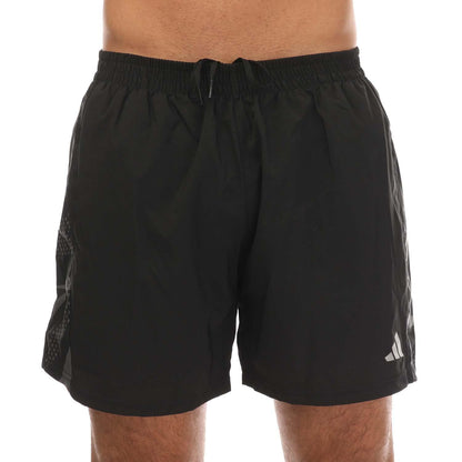 Black-Grey - Side - Adidas Mens Own The Run Shorts