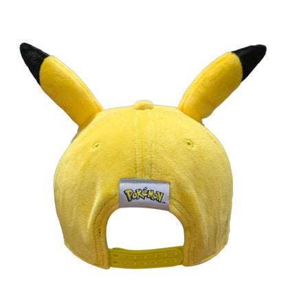 Yellow Print - Back - Pokemon Pikachu Plush Cosplay Cap