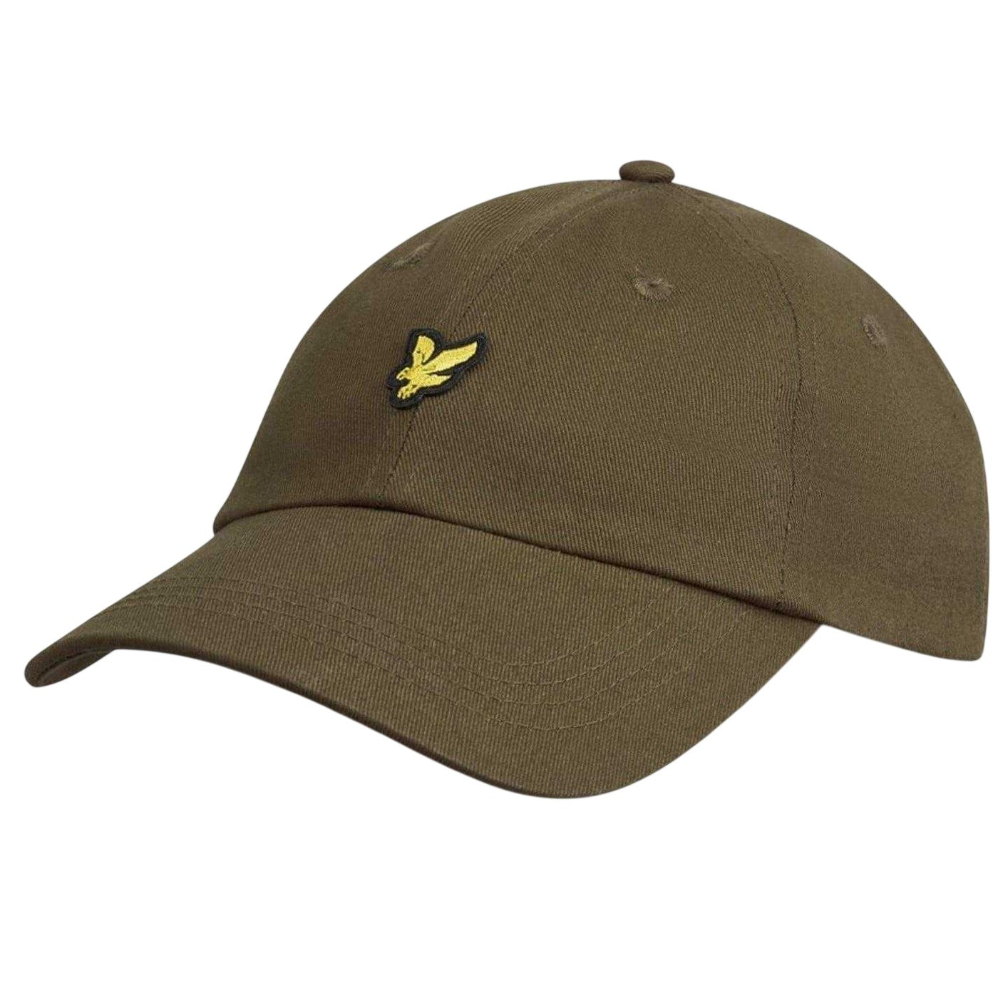 Green Print - Back - Lyle & Scott Embroidered Logo Cotton Dad Hat