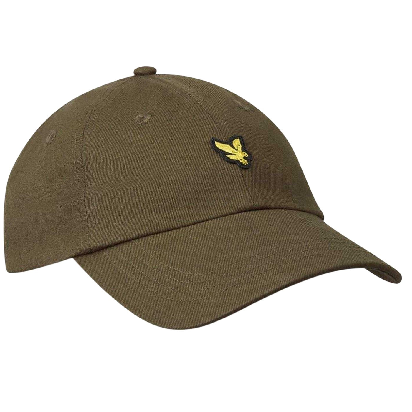 Green Print - Front - Lyle & Scott Embroidered Logo Cotton Dad Hat