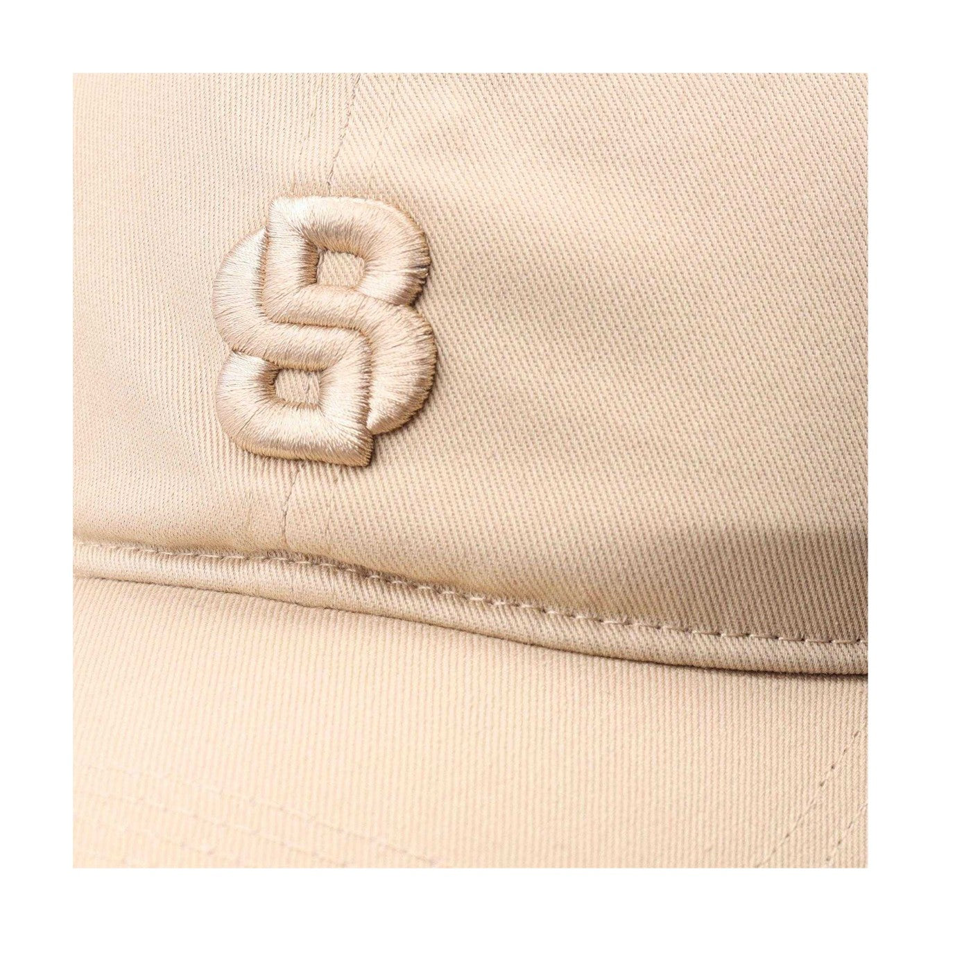 Beige - Side - Boss Womens-Ladies Monogram Baseball Cap