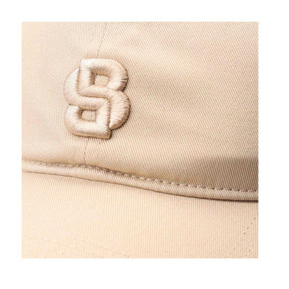 Beige - Side - Boss Womens-Ladies Monogram Baseball Cap