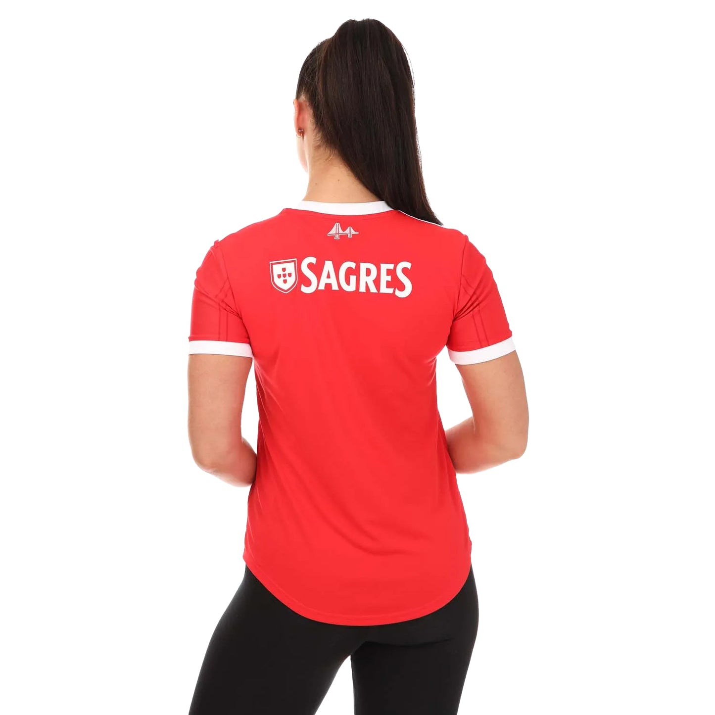 Red - Back - Adidas Womens-Ladies 2022-23 SL Benfica Home Jersey