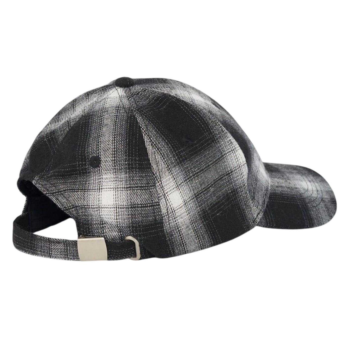 Black-White Check - Back - Brave Soul Mens Plaid Casual Baseball Cap