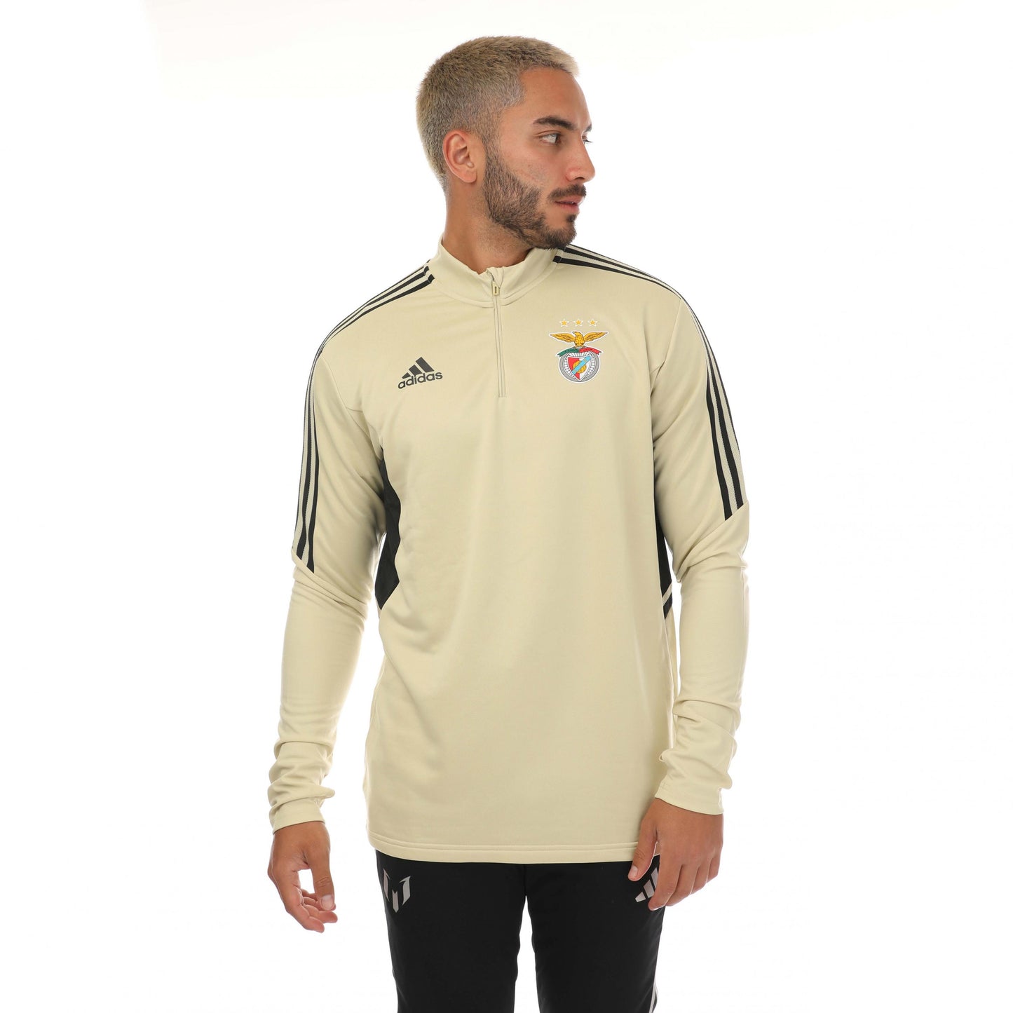 Sand - Front - Adidas Mens Condivo SL Benfica Training Top