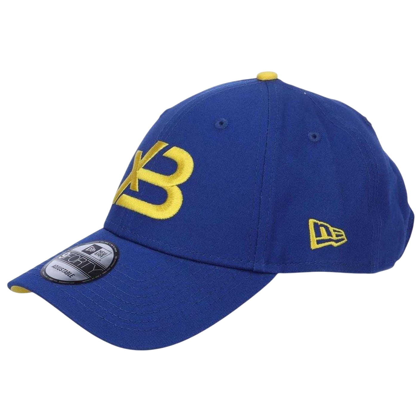 Blue - Side - New Era Core 9FORTY xBuyer Embroidered Logo Cotton Baseball Cap