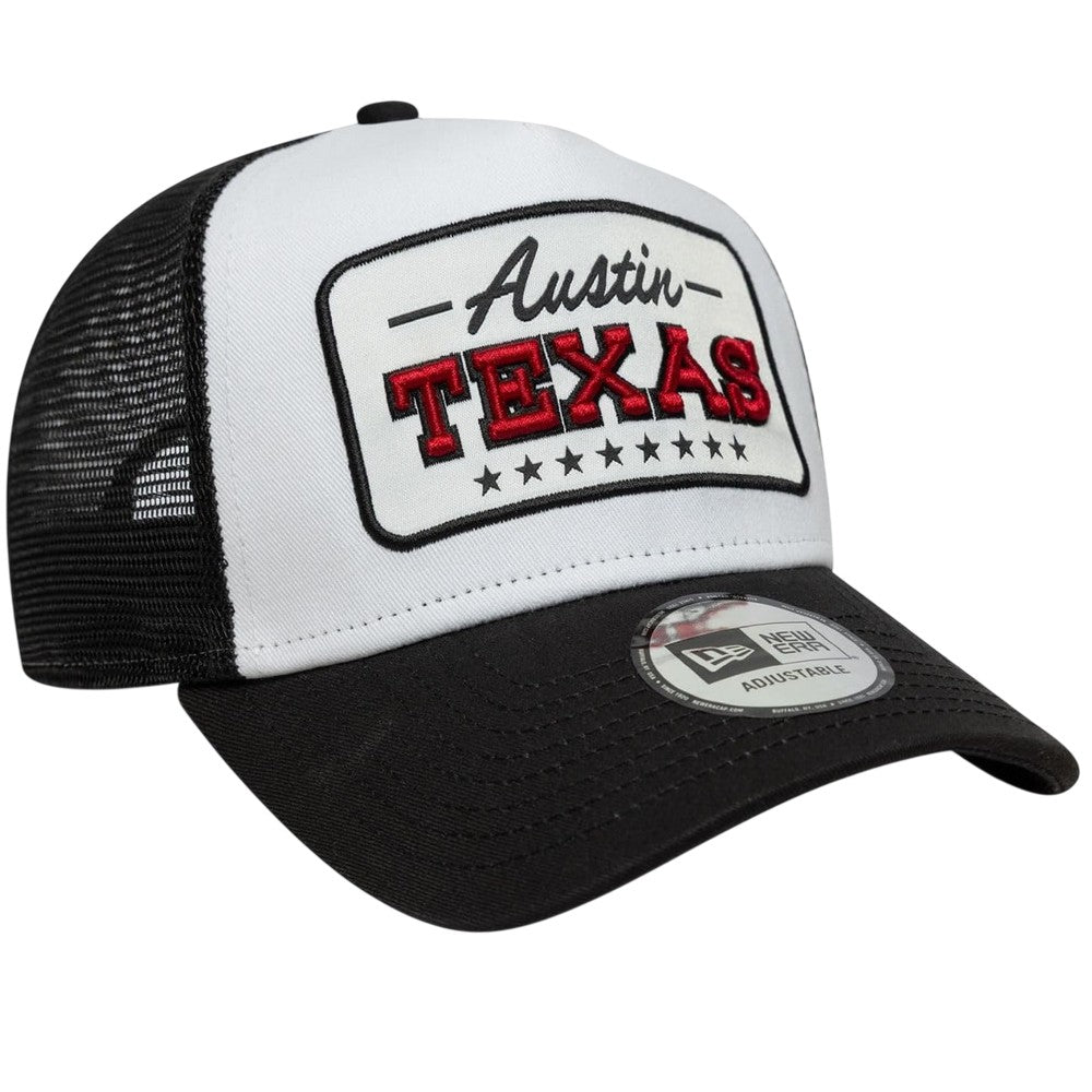 Black-White - Side - New Era Austin Texas Everyday Trucker Cap