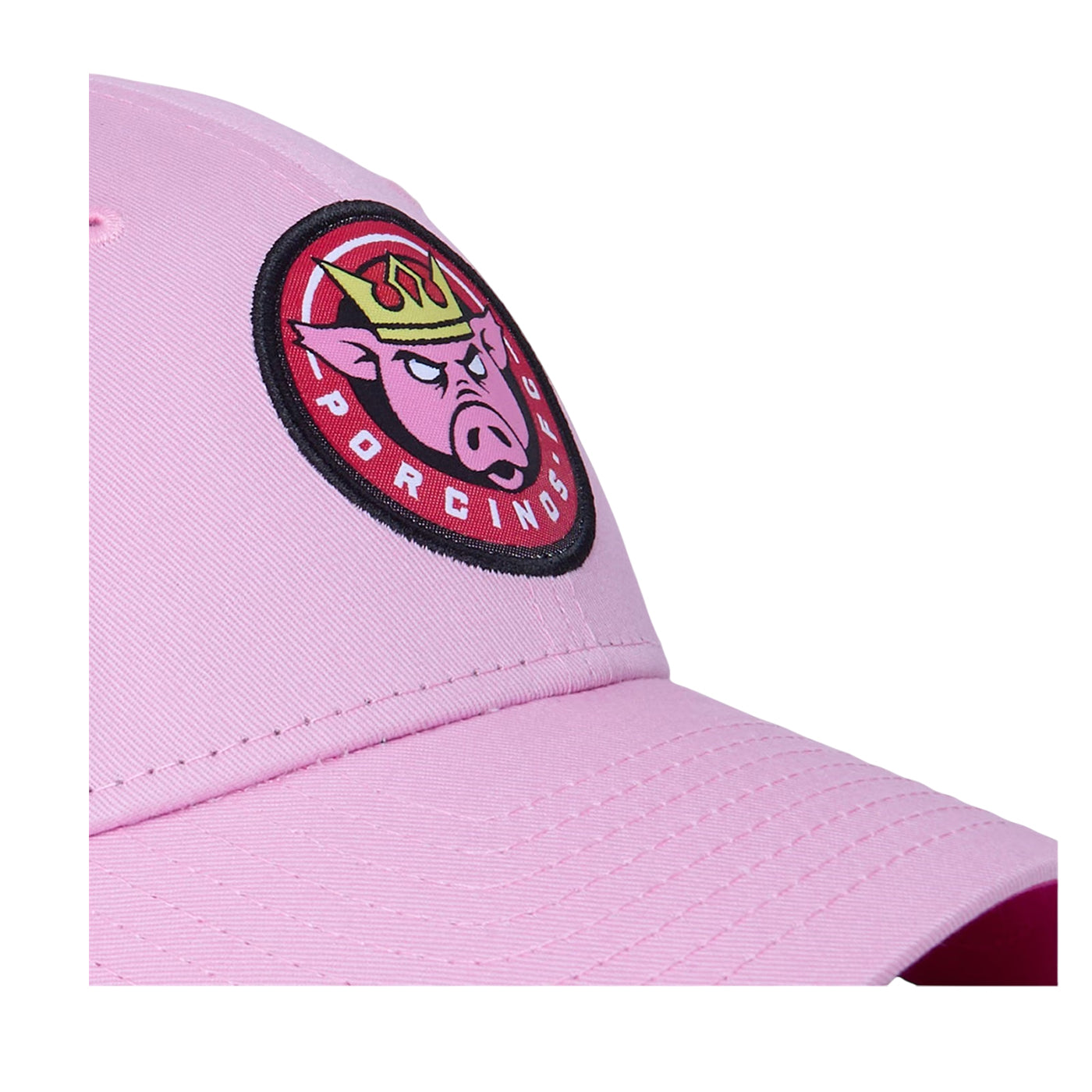 Pink - Side - New Era Porcinos FC Embroidered Patch Cap