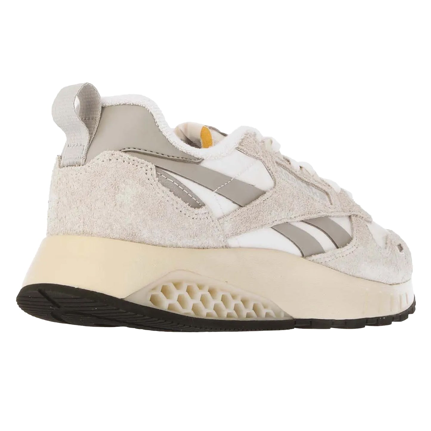White-Grey - Back - Reebok Unisex Adult Leather Hexalite Trainers