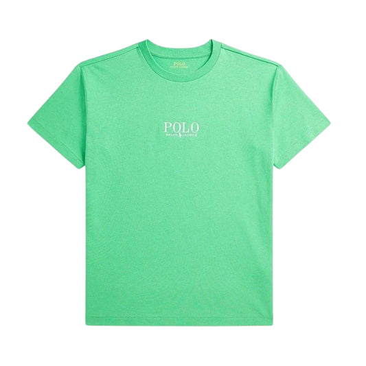 Green - Front - Ralph Lauren Childrens-Kids Logo Short-Sleeved T-Shirt