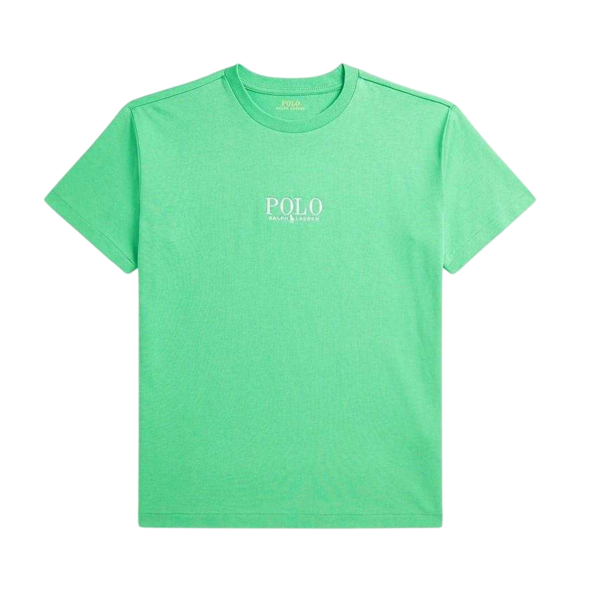 Green - Front - Ralph Lauren Childrens-Kids Logo Short-Sleeved T-Shirt