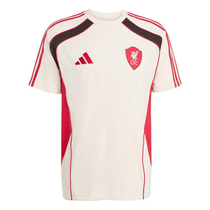 White - Front - Adidas Mens Urban Purist Liverpool FC T-Shirt