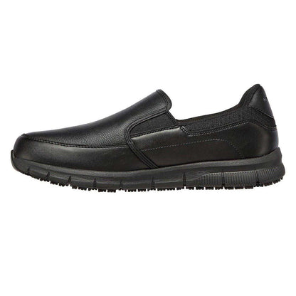 Black - Side - Skechers Mens Nampa Groton Relaxed Fit Shoes