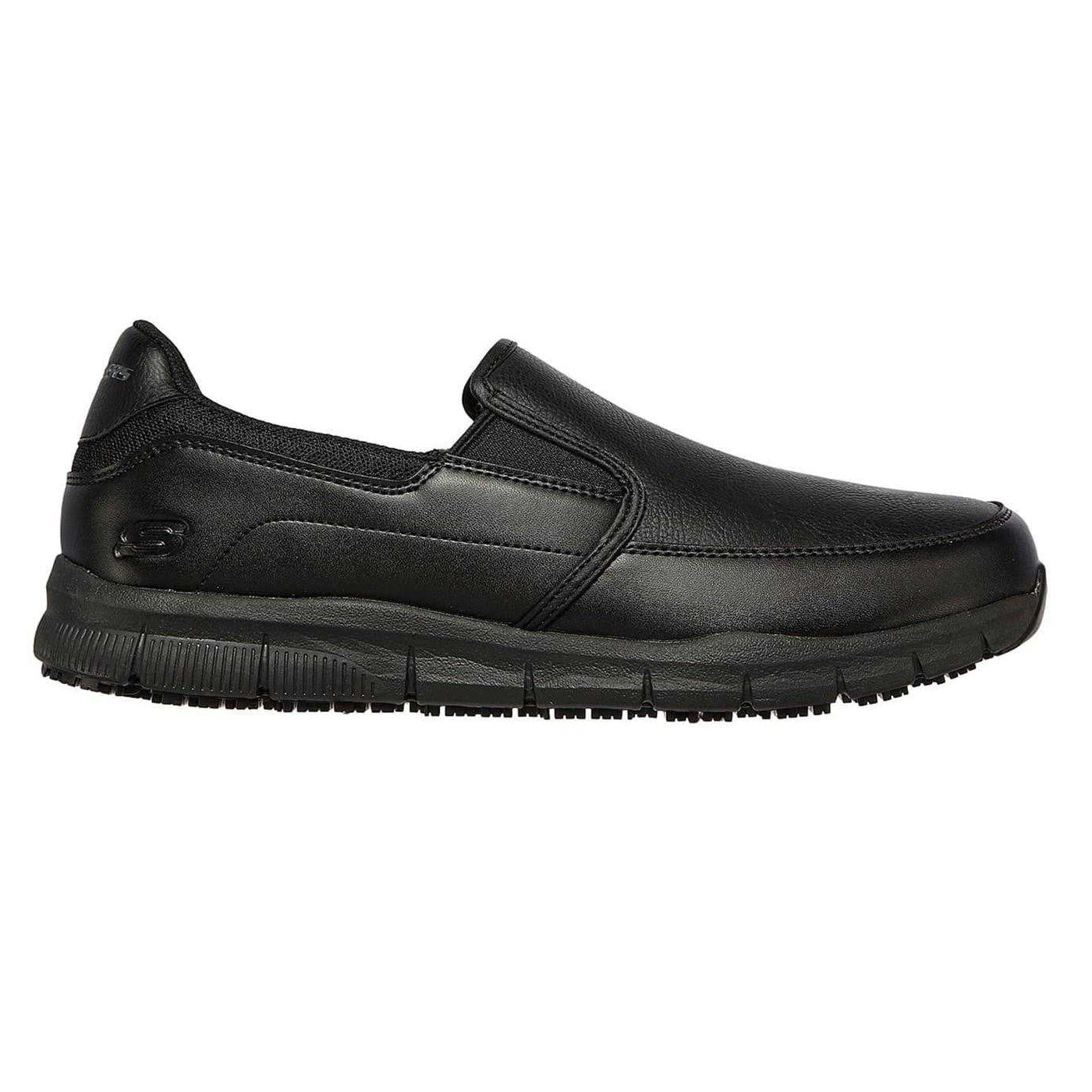 Black - Front - Skechers Mens Nampa Groton Relaxed Fit Shoes