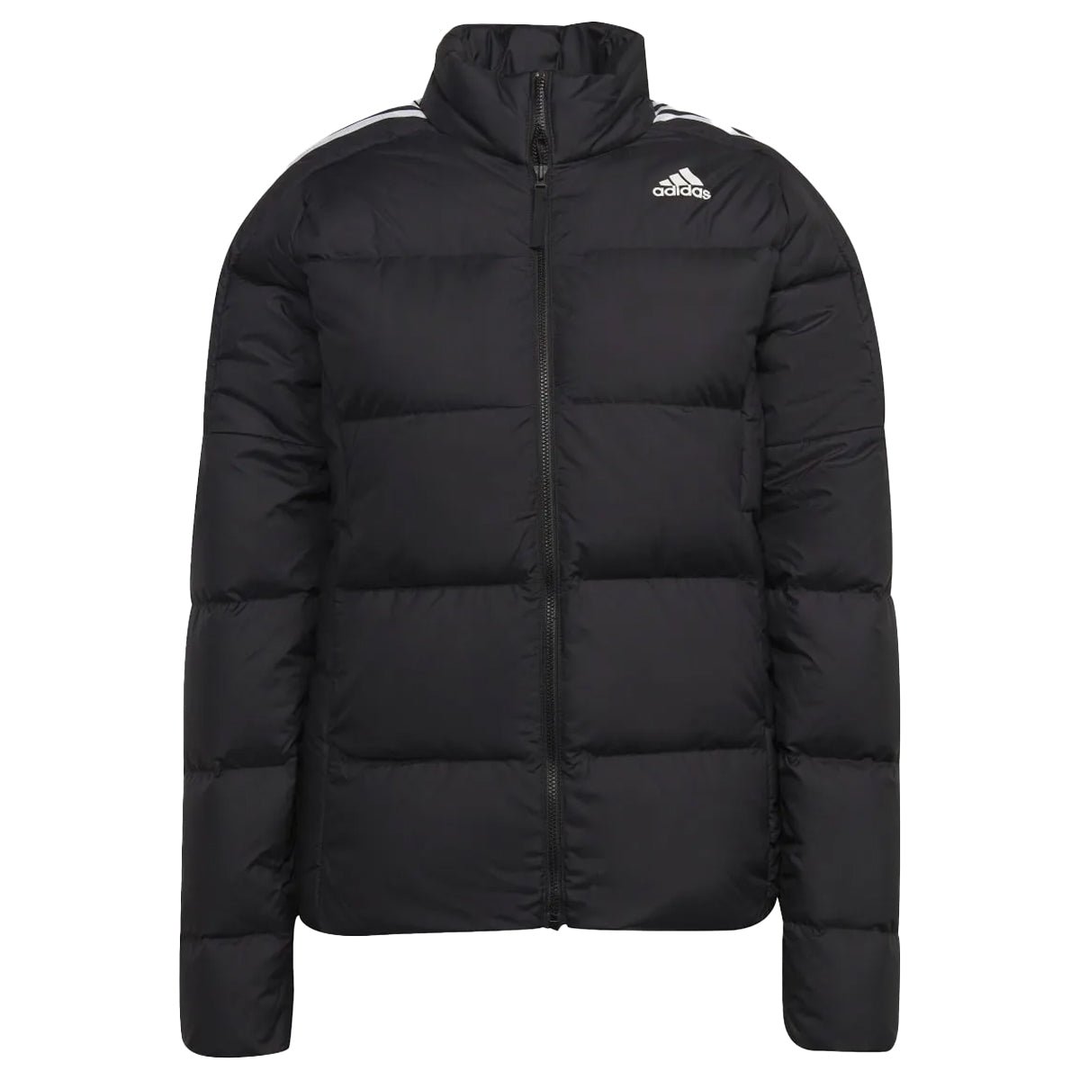 Black - Front - Adidas Womens-Ladies Essentials Midweight Down Jacket