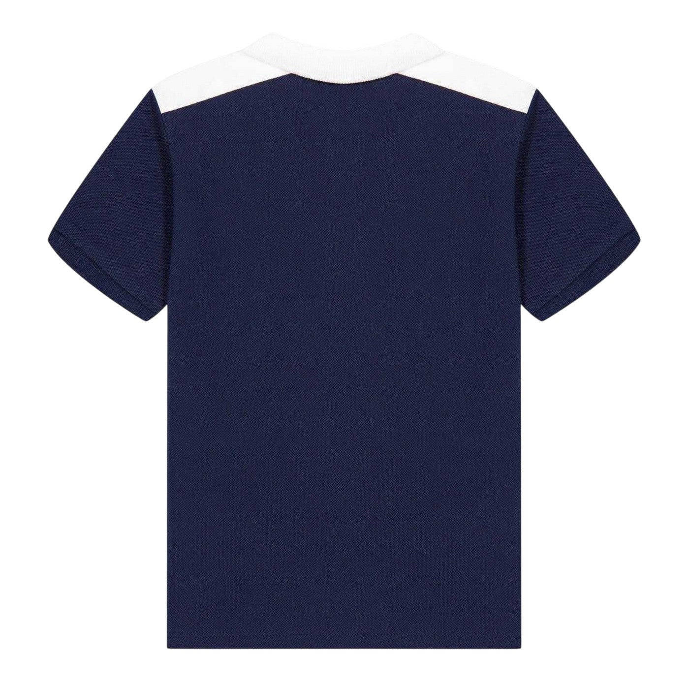 Navy - Back - Boss Childrens-Kids Relaxed Fit Short-Sleeved Polo Shirt